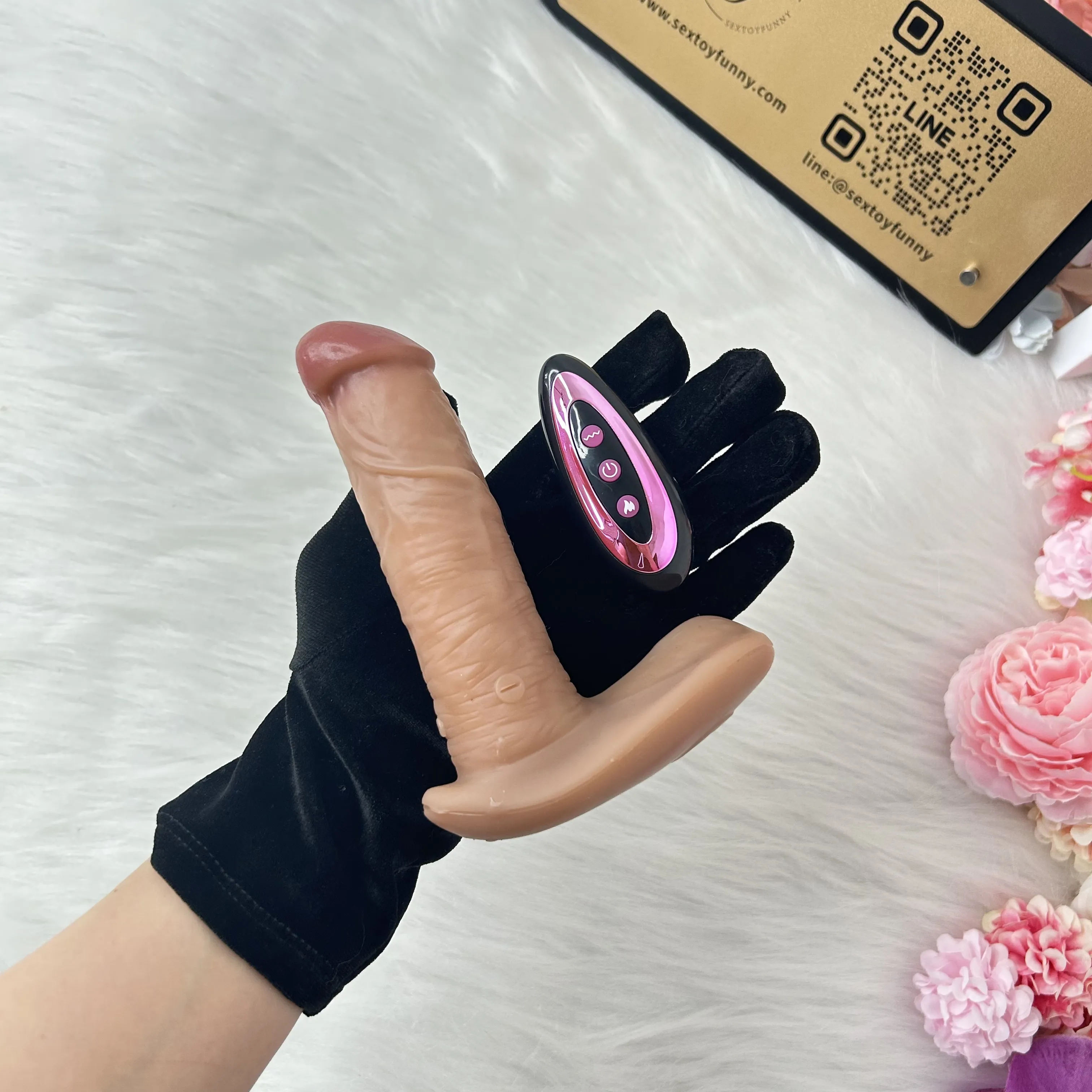 Thrusting&Vibrating Remote Control Wearable Realistic Dildo