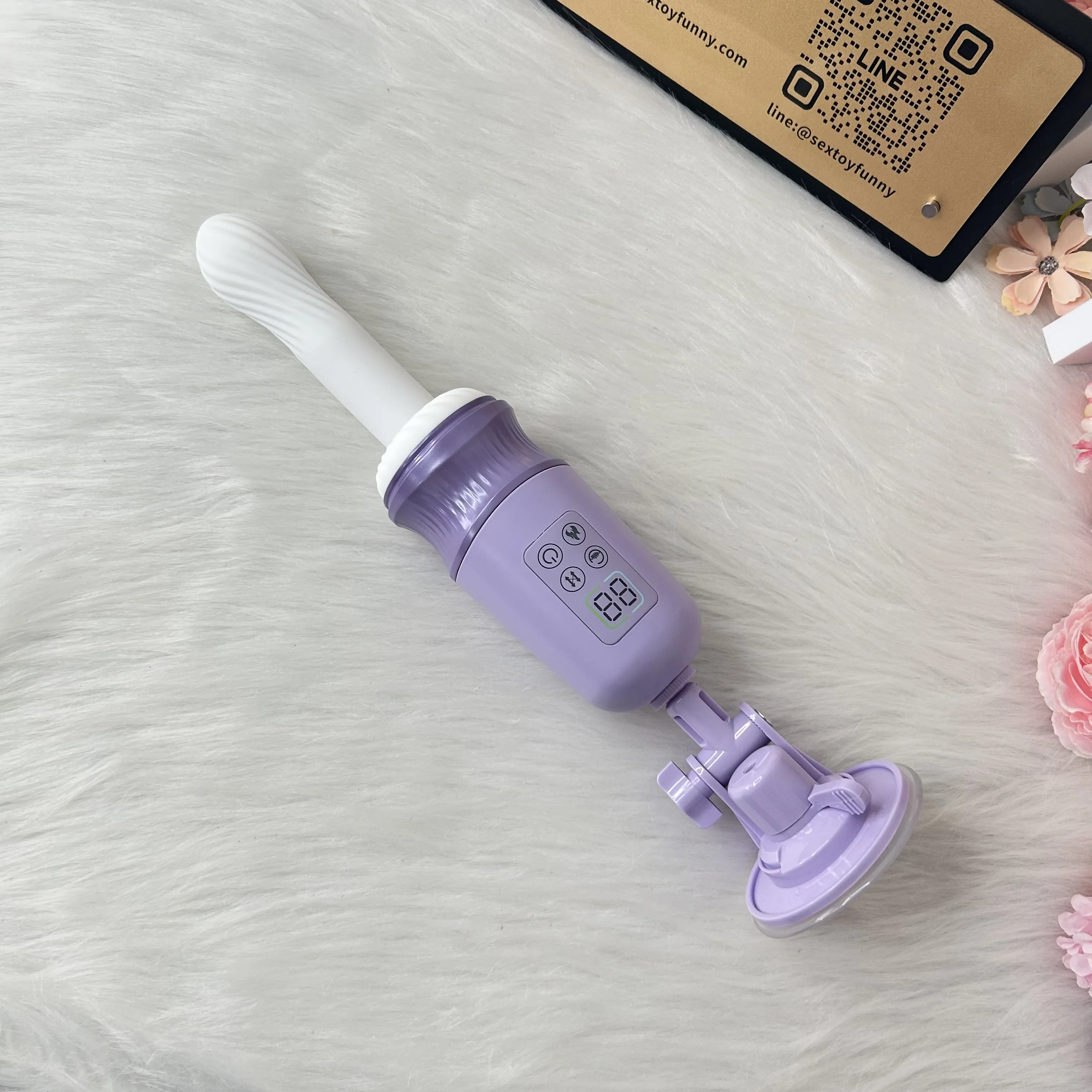 Thrusting & Vibrating APP Heating LCD Display Sex Machine