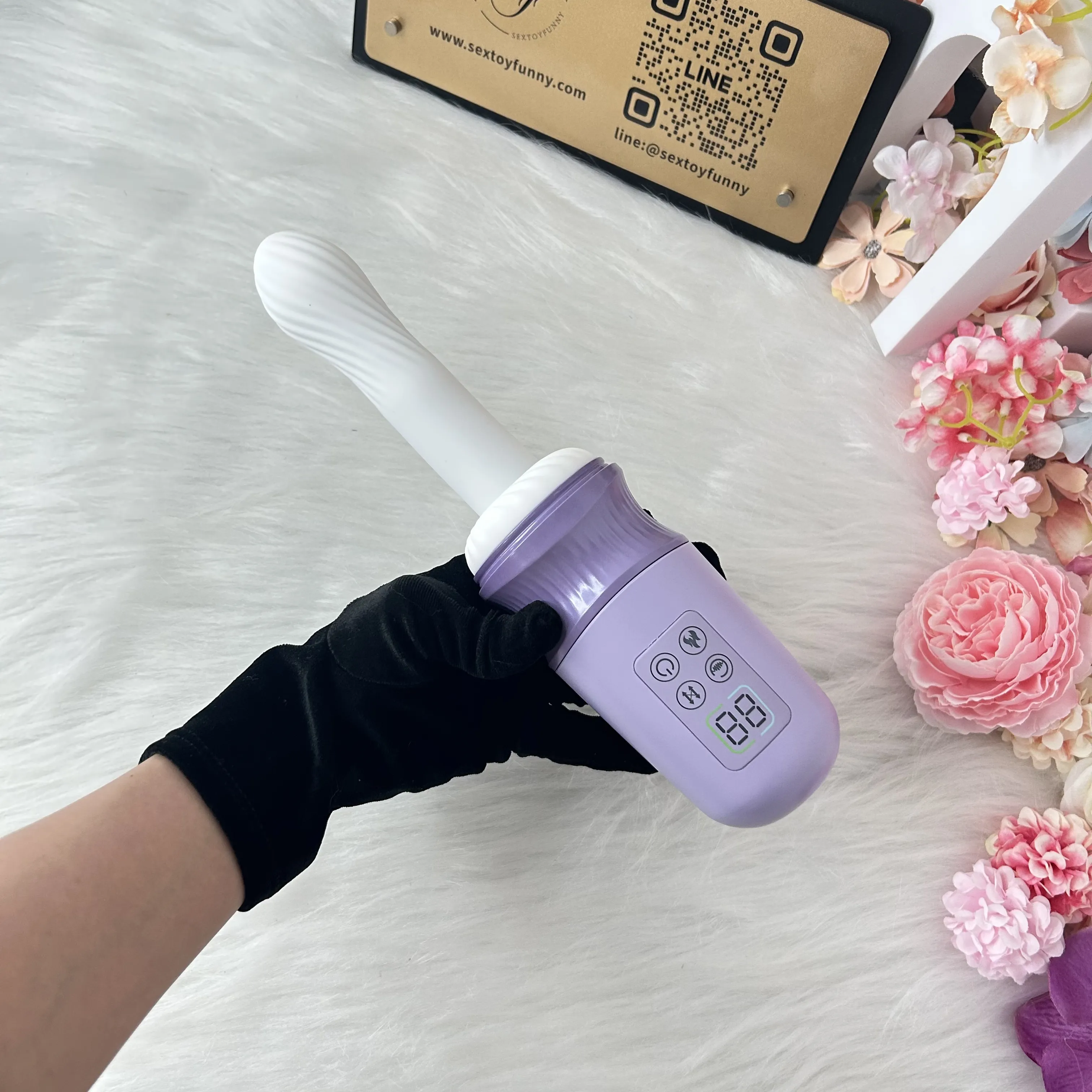 Thrusting & Vibrating APP Heating LCD Display Sex Machine