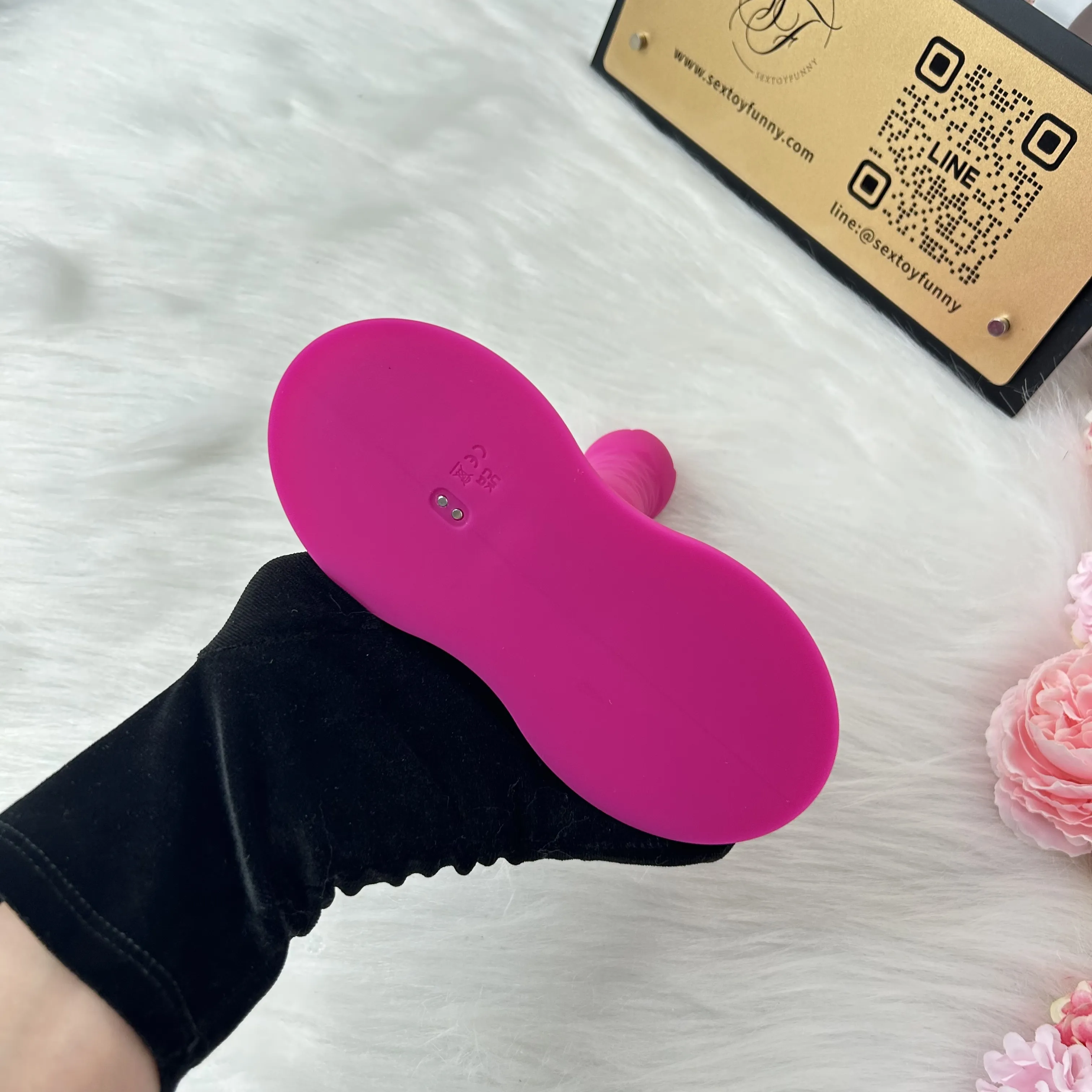 Telescoping&Vibrating Desk Pad APP G-Spot&Clitoral Vibrator