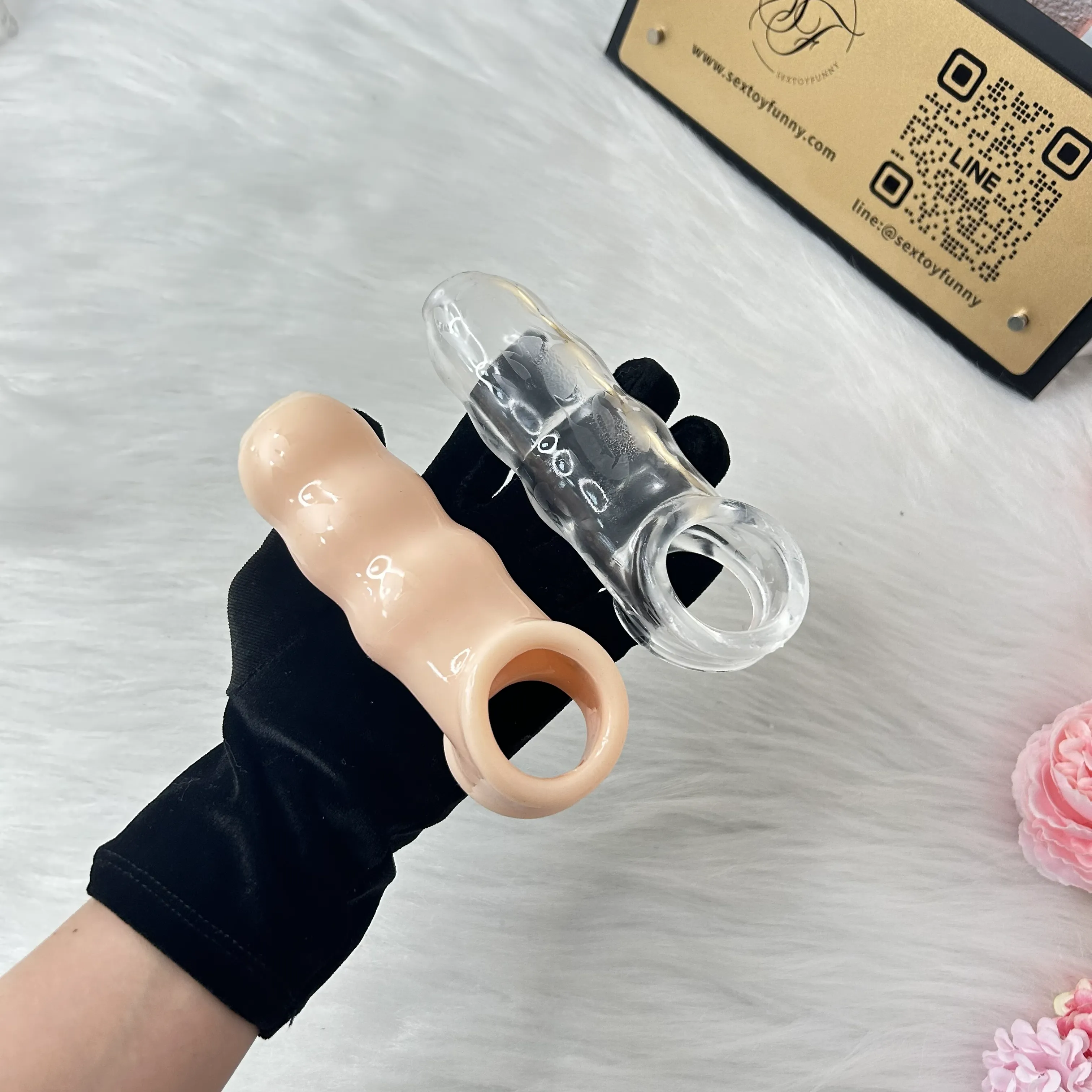 Perforated Texture Penis Sleeve 2 Colors 2 Styles Available