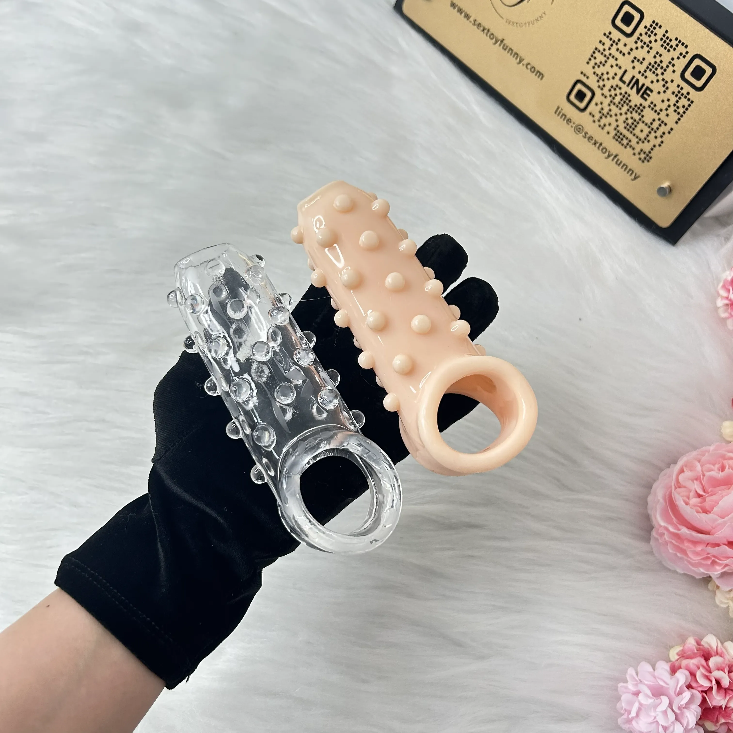 Perforated Texture Penis Sleeve 2 Colors 2 Styles Available