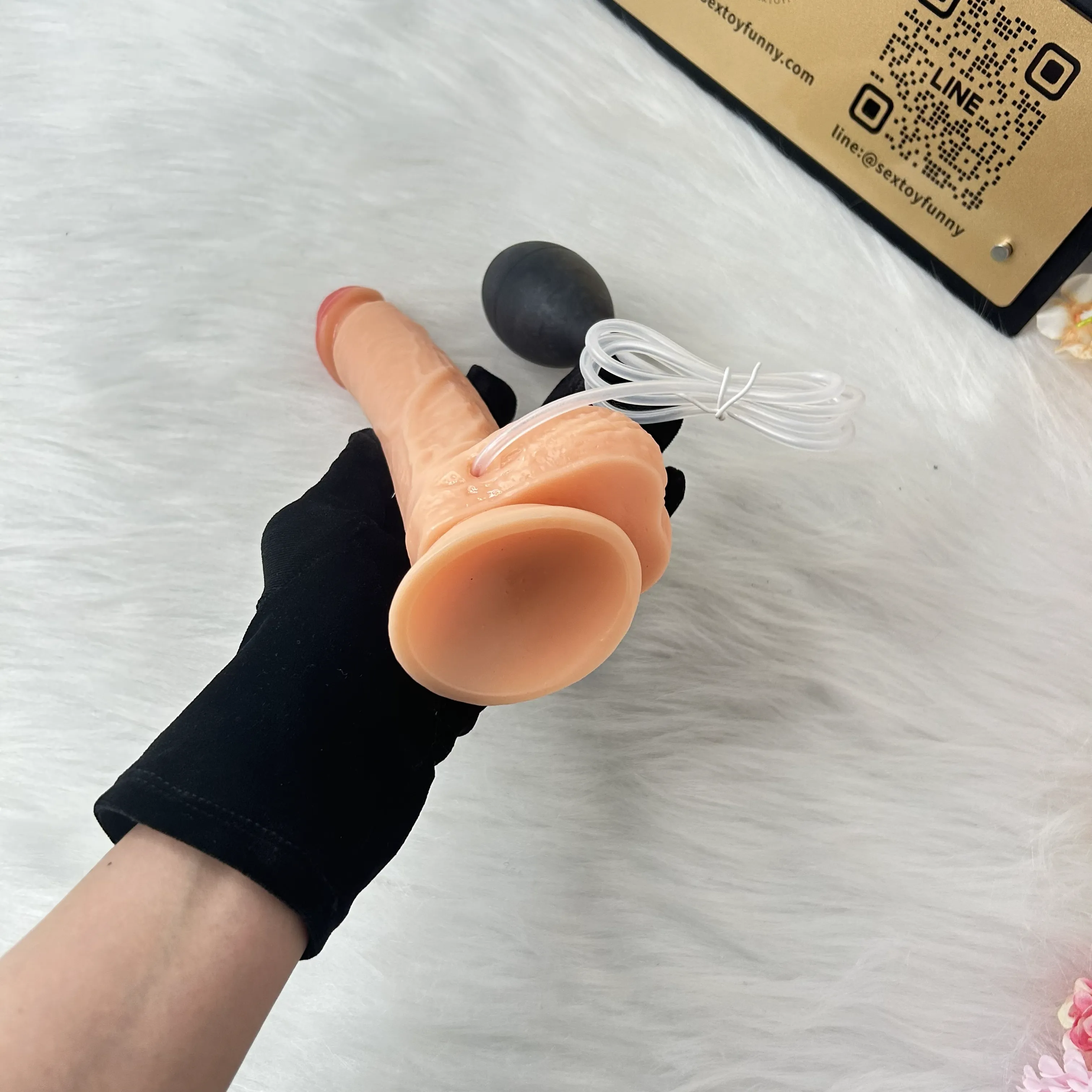 Ejaculating Vein Texture Realistic Dildo With Suction Cup