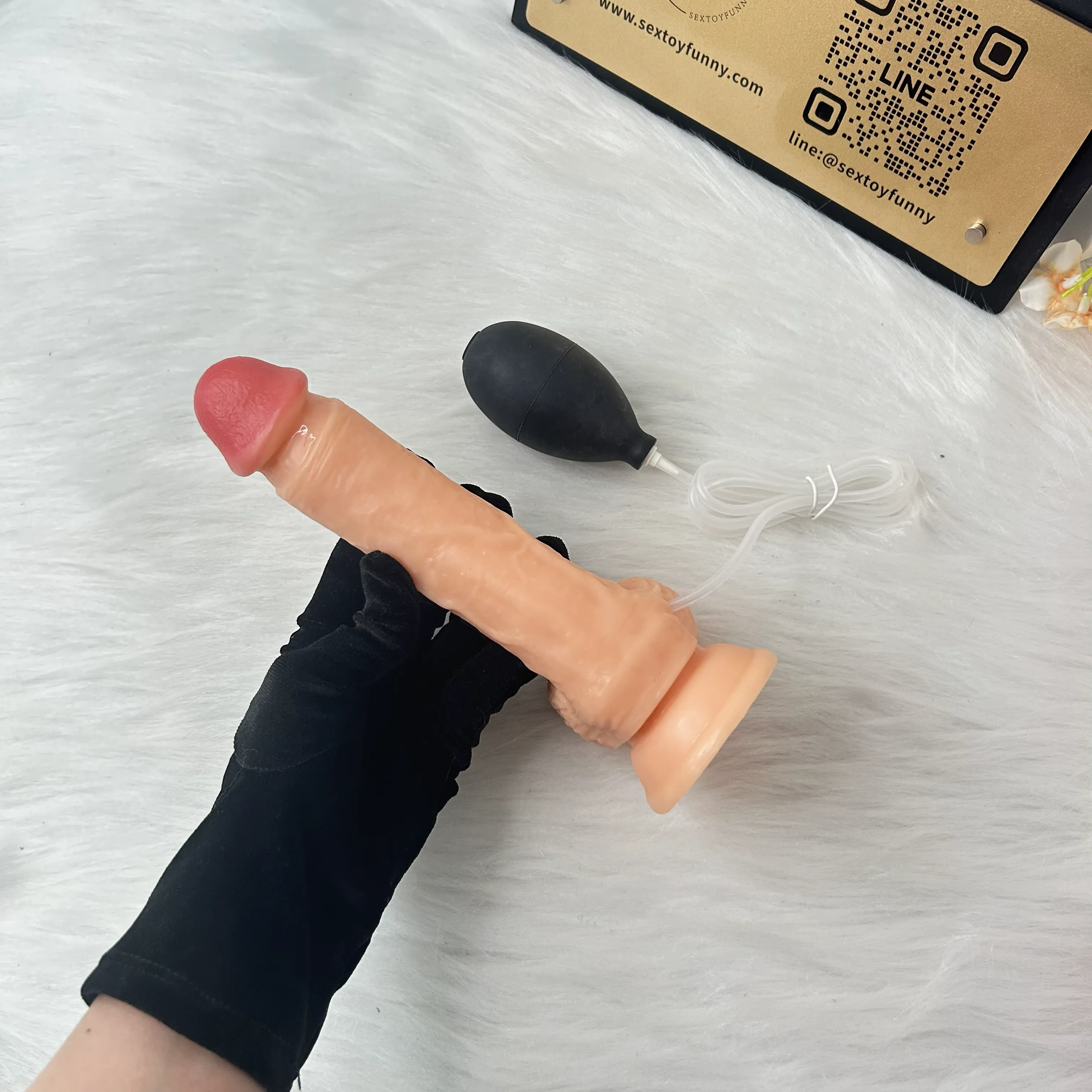 Ejaculating Vein Texture Realistic Dildo With Suction Cup