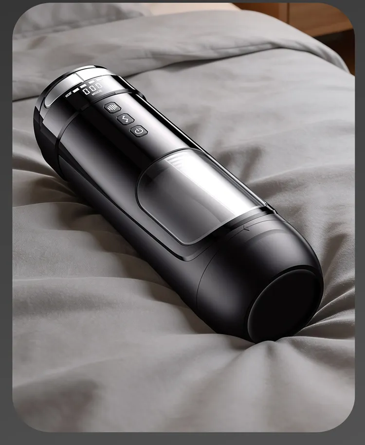 จิ๋มกระป๋องออโต้ บิดเกลียว+สั่น+ขยับ ฟังก์ชัน APP หน้าจอ LCD