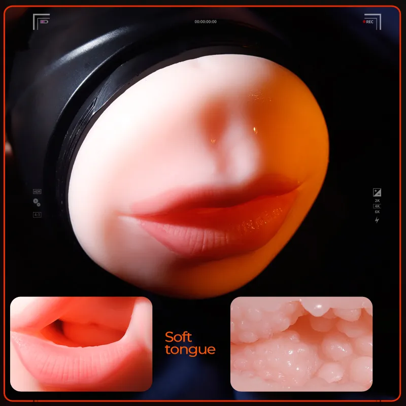 APP Automatic Male Masturbator Dual-Head Vagina & Mouth