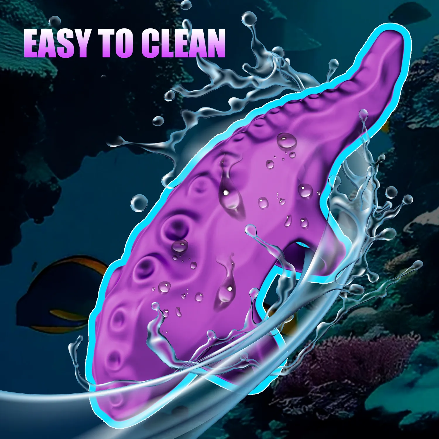 10 Modes Octopus Shaped Finger-Wearable Vibrating Egg