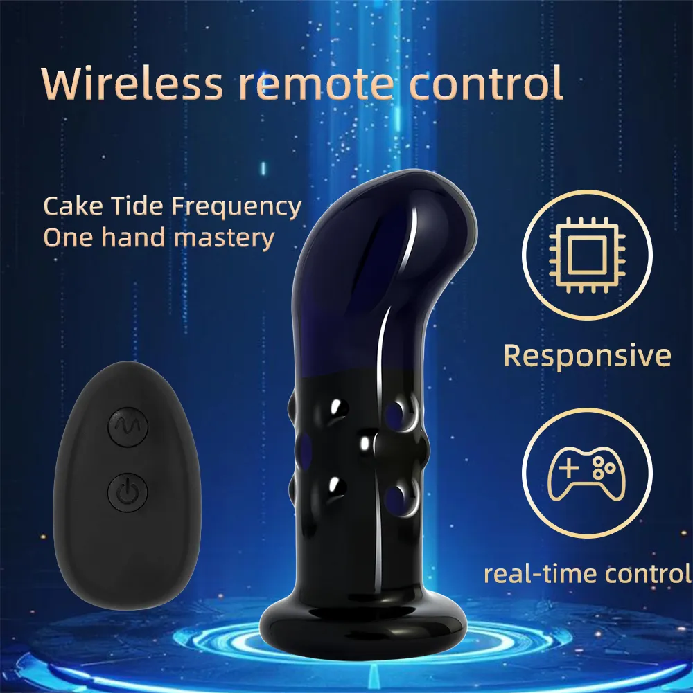 10 Frequencies Glass Prostate Massager & Anal Vibrator