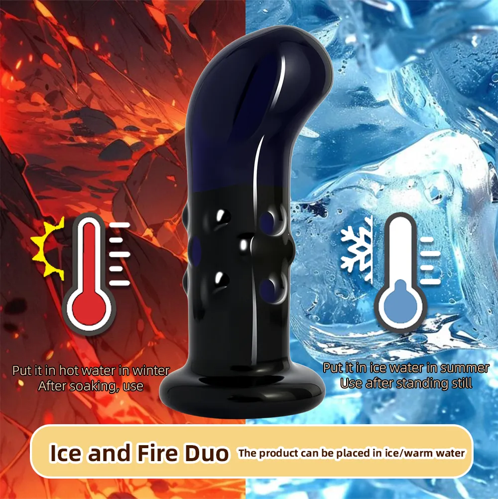 10 Frequencies Glass Prostate Massager & Anal Vibrator