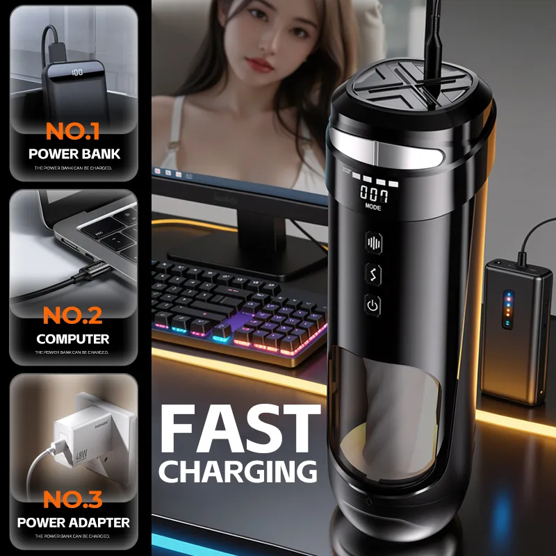 จิ๋มกระป๋องออโต้ บิดเกลียว+สั่น+ขยับ ฟังก์ชัน APP หน้าจอ LCD