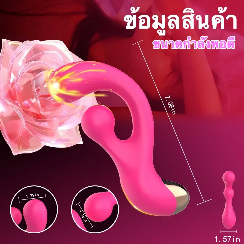 เครื่องนวด AV เครื่องยนต์คู่ 10 ความถี่การสั่นคู่ ออกแบบตามหลักสรีรศาสตร์