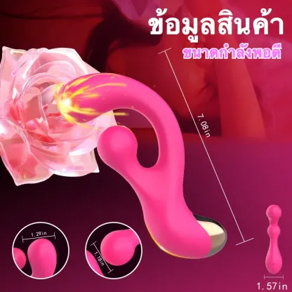 เครื่องนวด AV เครื่องยนต์คู่ 10 ความถี่การสั่นคู่ ออกแบบตามหลักสรีรศาสตร์