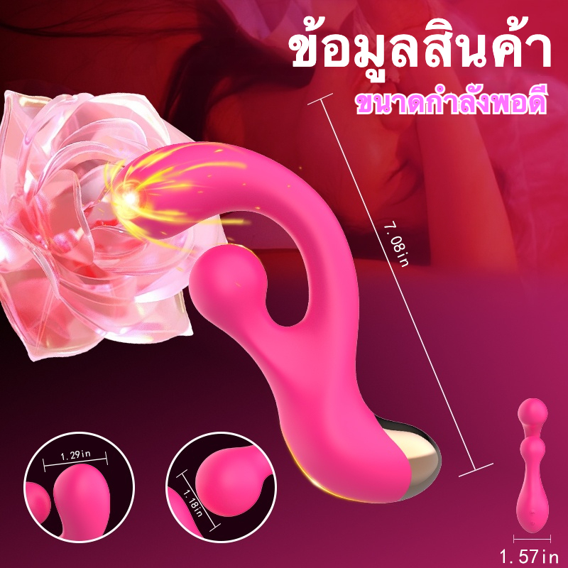 W4800未定价เครื่องนวดหลายฟังก์ชัน เครื่องยนต์คู่ 10 ความถี่การสั่นคู่ ออกแบบตามหลักสรีรศาสตร์