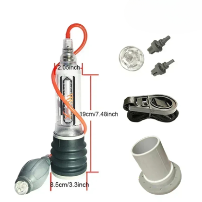 กระบอกสูญญากาศ-X20 ปั๊มสุญญากาศแบบน้ำ เพิ่มแรงดันใต้น้ำ ระบบพลังไฮดรอลิกคู่ 360° ยืดได้ทุกทิศทาง-sextoyfunny