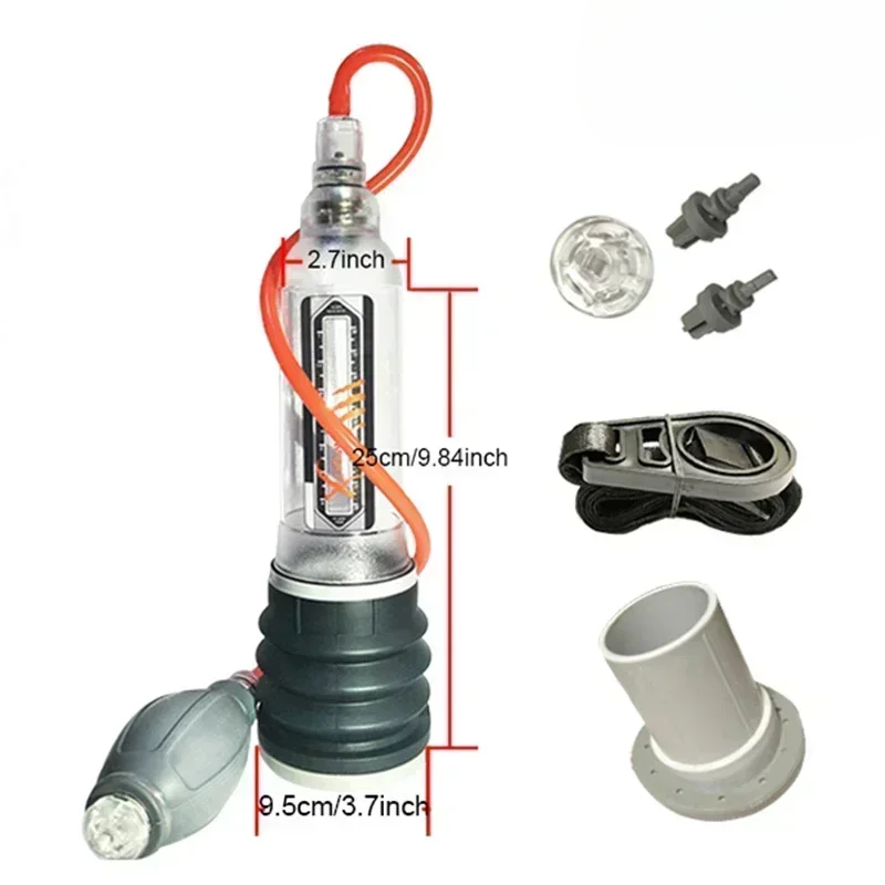 กระบอกสูญญากาศ-X40 ปั๊มสุญญากาศแบบน้ำ เพิ่มแรงดันใต้น้ำ ระบบพลังไฮดรอลิกคู่ 360° ยืดได้ทุกทิศทาง-sextoyfunny