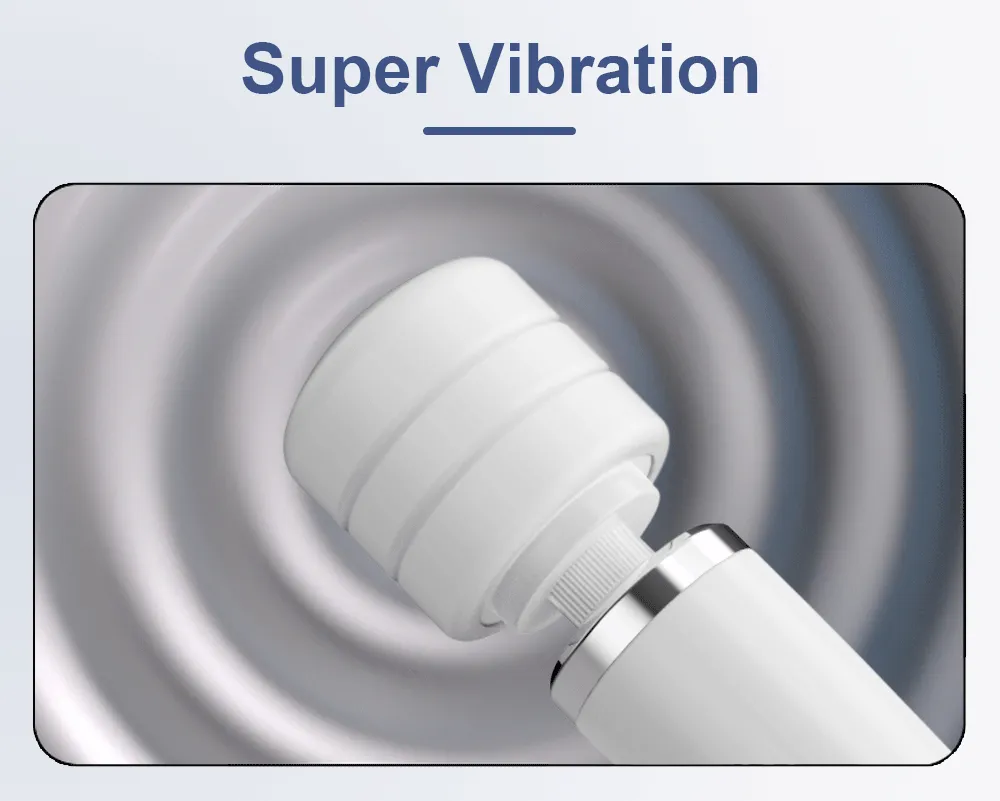 10 Frequencies Type-C Charging Large-Area AV Wand Vibrator
