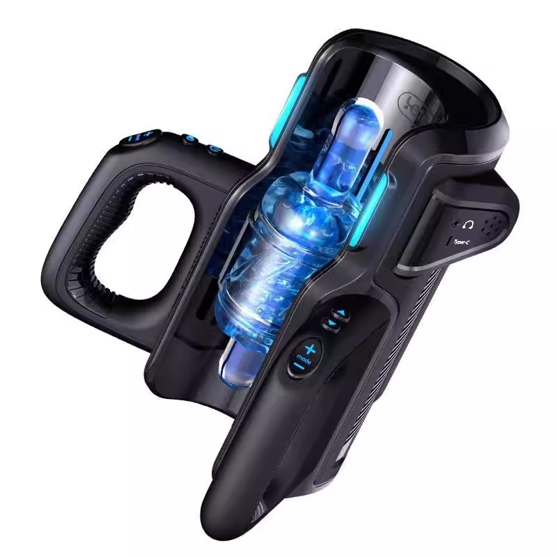 ถ้วยอัตโนมัติ 10 ระดับการปรับความเร็ว ความเร็วสูงสุด 700 ครั้ง/นาที ช่วงระยะยืดหด 120 มม. ควบคุมด้วยมือทั้งสองข้าง ออกแบบบูรณาการขาตั้งโทรศัพท์|Leten|Shot-firer PRO-sextoyfunny