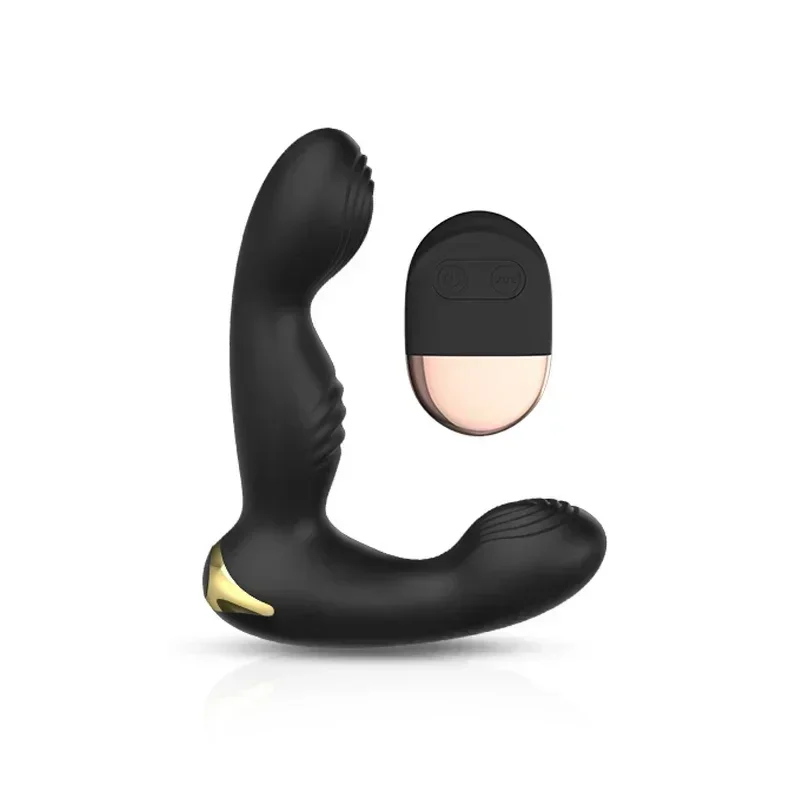 ต่อมลูกหมากเครื่องนวด มอเตอร์สั่นสะเทือนคู่ 10 ระดับความถี่ กดปุ่มเดียวถึงจุดสุดยอด ควบคุมรีโมทอินฟราเรด|LILO-sextoyfunny