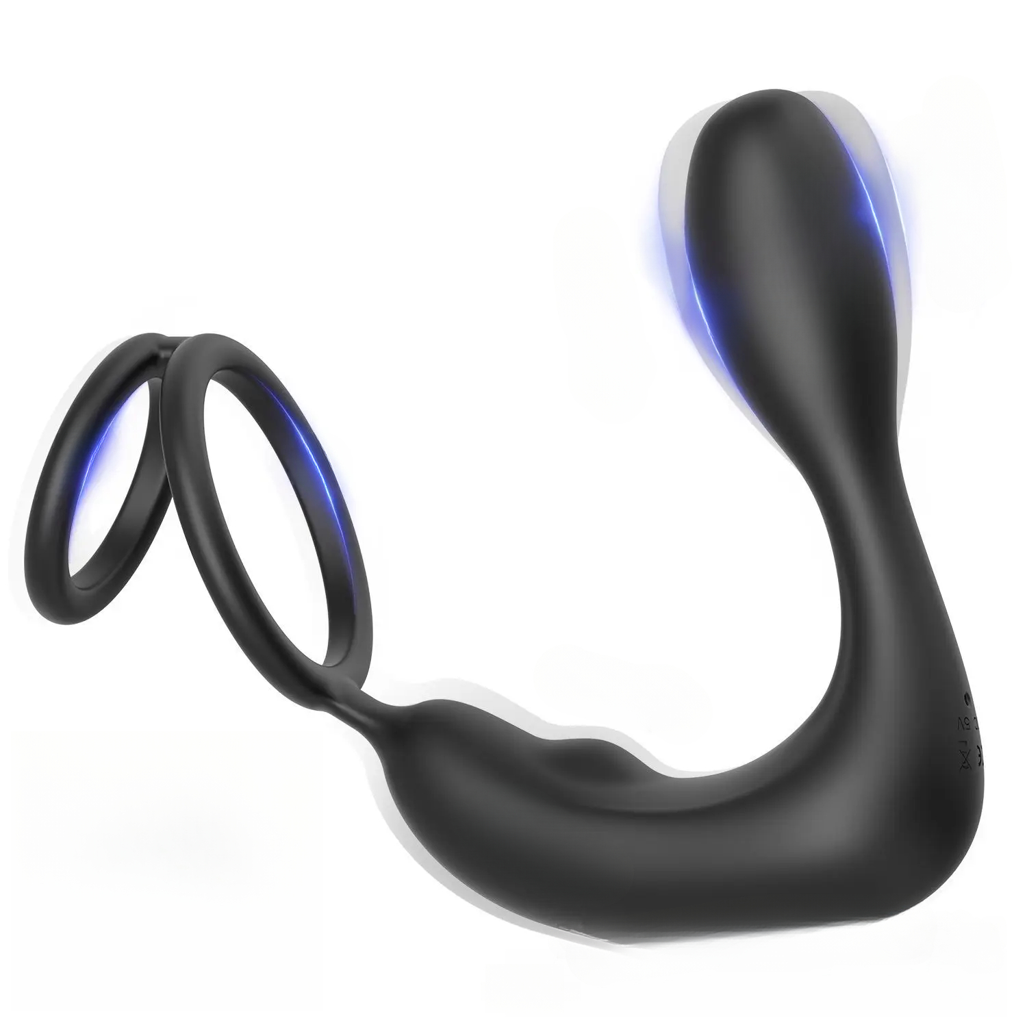 w0177 ต่อมลูกหมากเครื่องนวด มอเตอร์คู่ กระตุ้น3จุด 12โหมดความสั่น ดีไซน์วงแหวนคู่ IPX5|Safiman