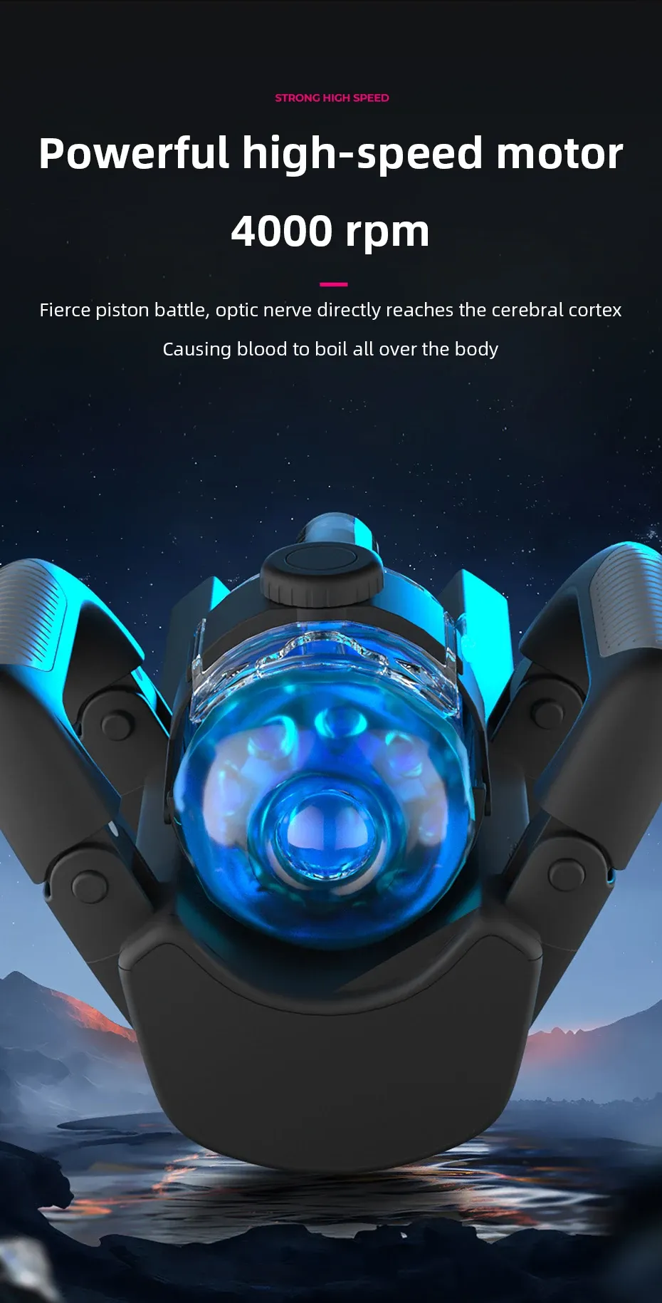 Game-Level Control Male Masturbator One-Button Burst Mode