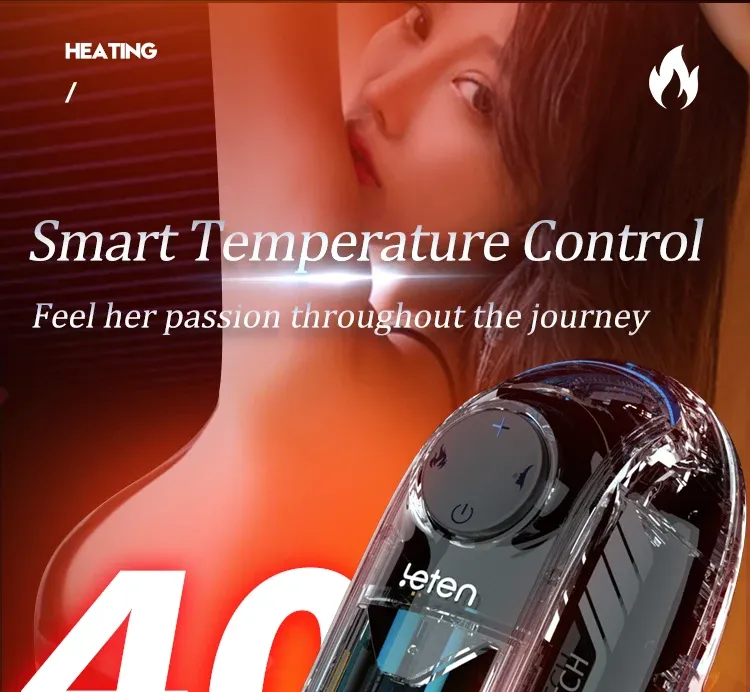 10 Frequency Heating Automatic Male Masturbator Smart Chip