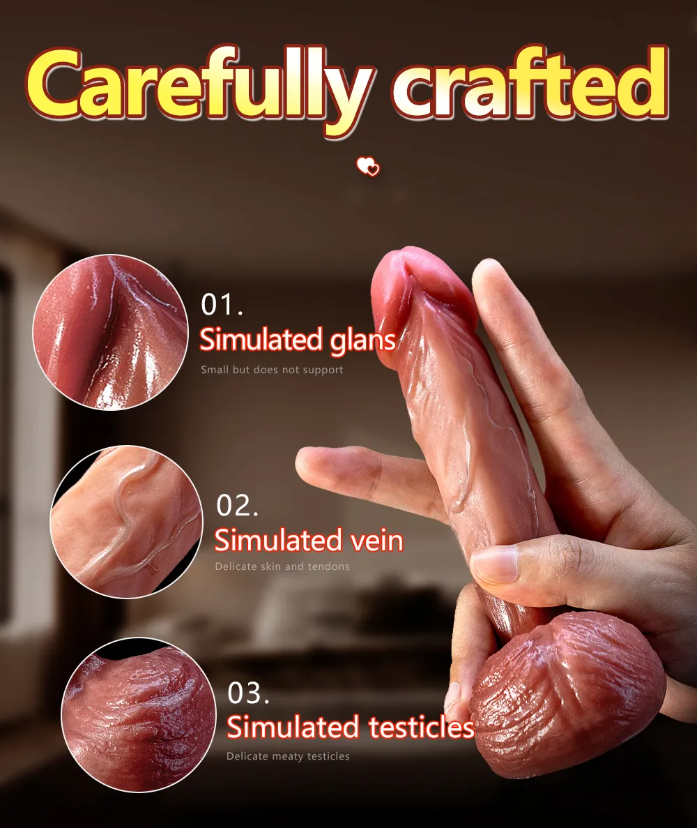 1:1 Replica Of Asian Male Realistic Dildo With Testicles