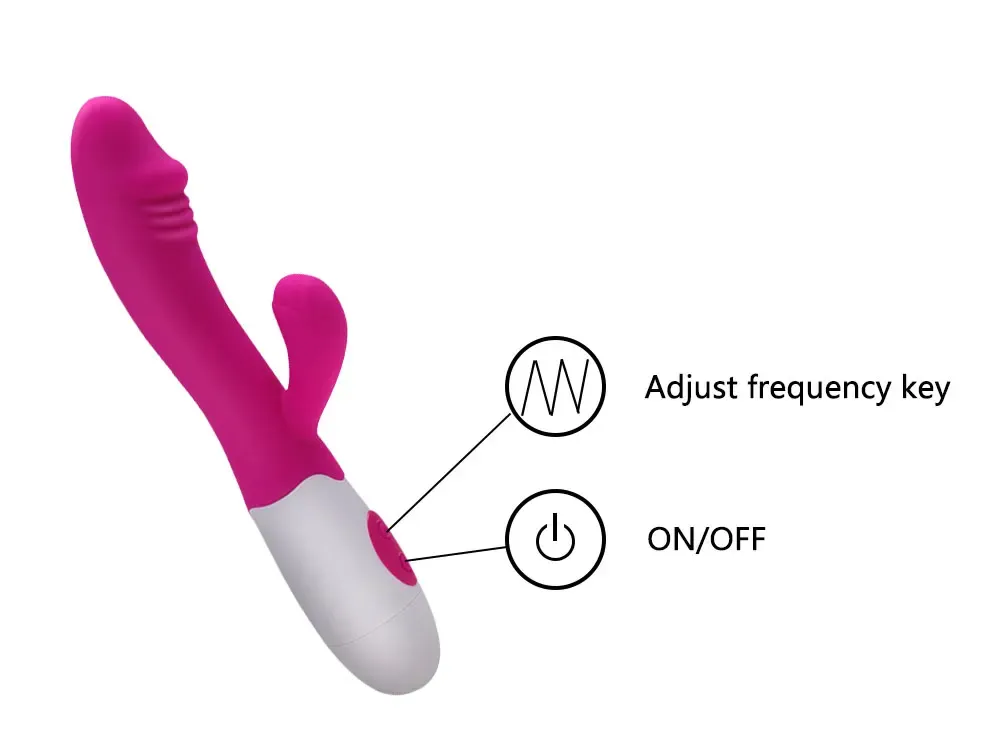 Battery-Powered Glans Head Dual G-Spot & Clitoral Vibrator