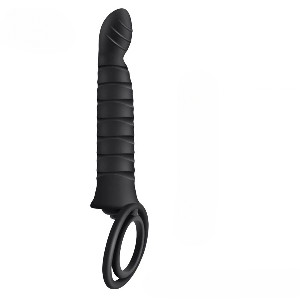 W038102 ห่วงล็อกสเปิร์ม ระบบสัมผัสหลายจุด ระบบสั่นสะเทือน 10 ความถี่ ดีไซน์วงคู่ สามารถถอดแยกได้