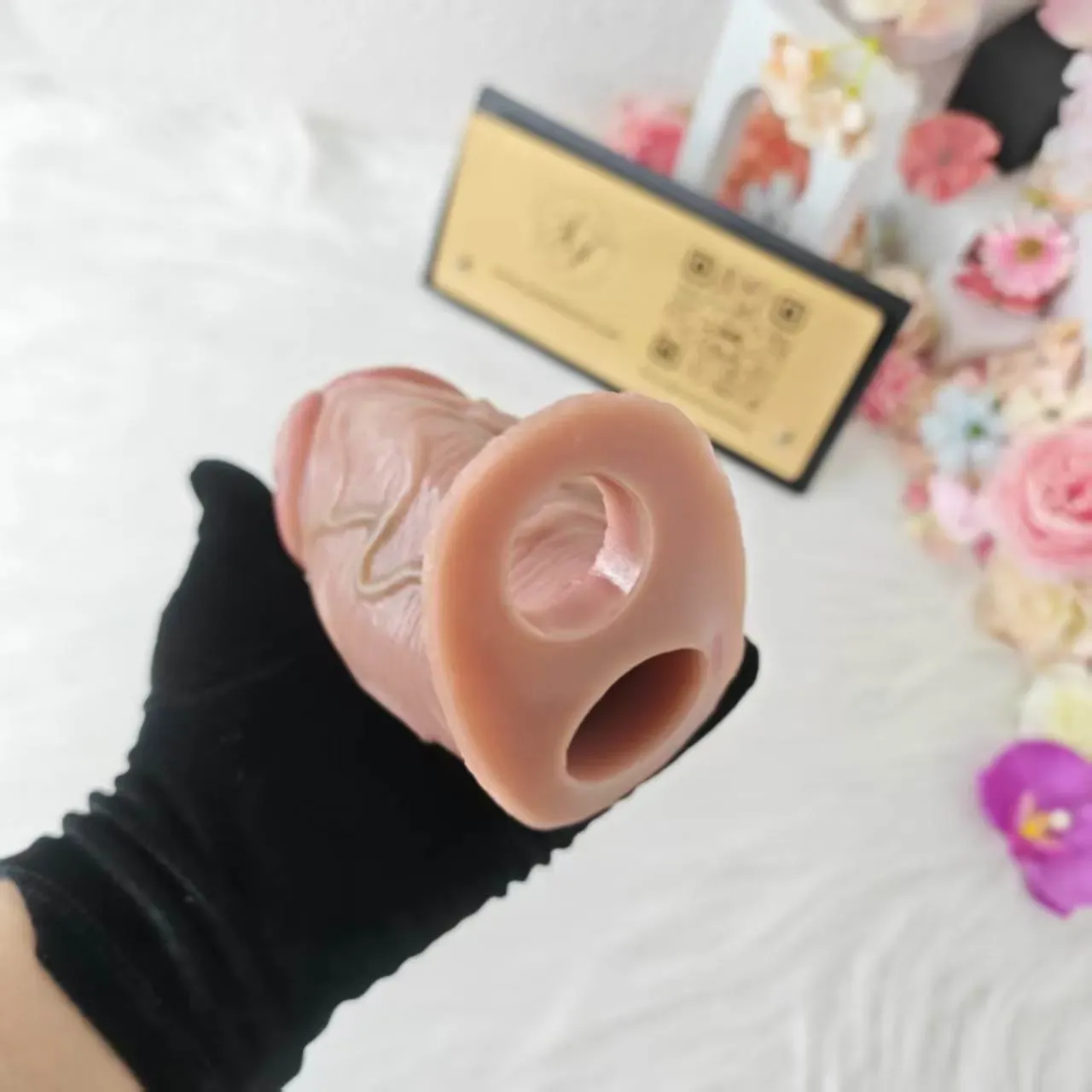 SXXY S8109 Platinum Silicone Simulated Penis Sleeve