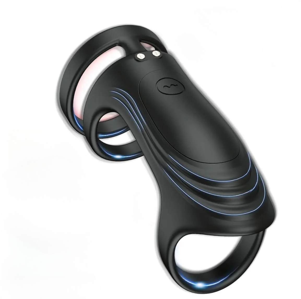 0413 ห่วงล็อกสเปิร์ม 9 ระดับความแรงสั่น ดีไซน์ 3 วงแหวน ควบคุมผ่านแอปพลิเคชัน วัสดุ TPE ยืดหยุ่นสูง