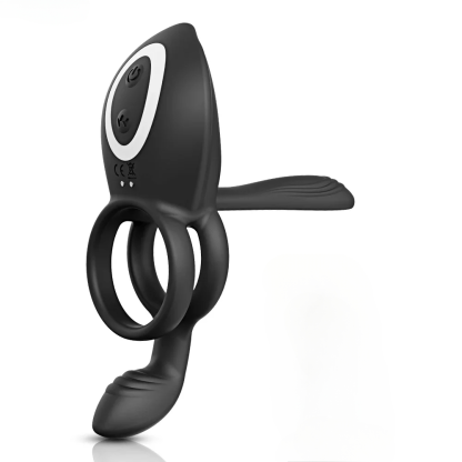 ห่วงล็อกสเปิร์ม มอเตอร์ 3 ตัว พลังงานสูง 10 โหมดการสั่นสะเทือน การสั่นพ้องหลายจุด รีโมทควบคุมระยะไกล-sextoyfunny