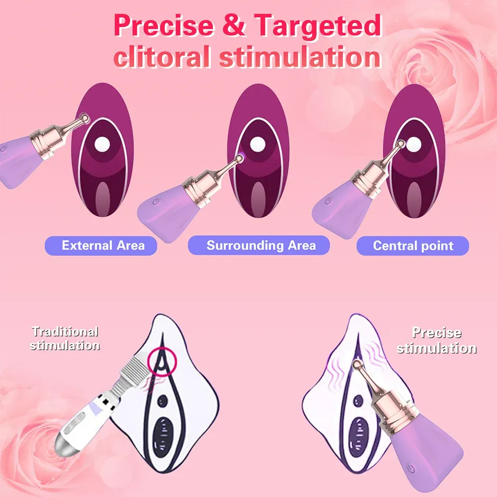 10-Level Spot Fully Waterproof Vibrator With 3 Heads