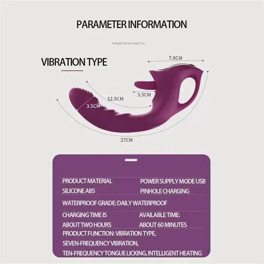 Liquid Silicone Zonal Control Bionic Heating Vibrator