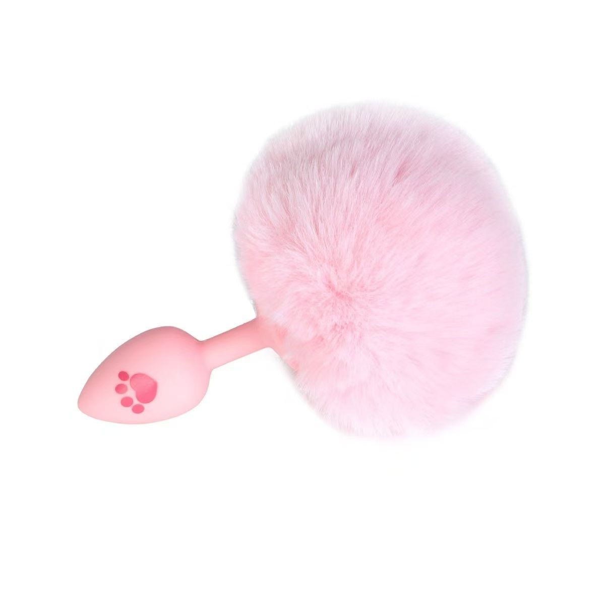 W0615 ปลั๊กทวาร หางปรับยาว-สั้นได้ วัสดุซิลิโคน+ผ้าขนสัตว์ ดีไซน์กระทัดรัดพกพาสะดวก|XQ