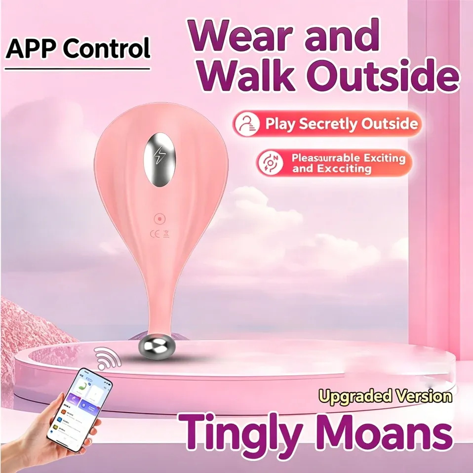 10-Frequency Dual-Head Electric Pulse APP Vibrating Egg