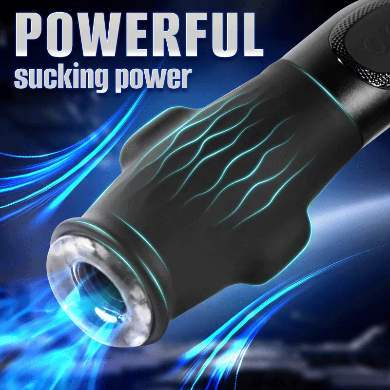 10 Vibrations 5 Suctions Male Masturbator Detachable
