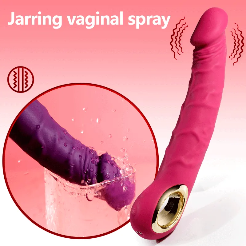 Finger Grip Handle Spot Stimulation Realistic Penis Vibrator