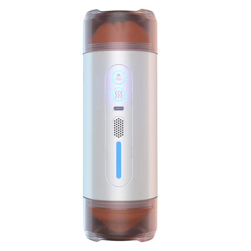 ถ้วยอัตโนมัติ ชิปอัจฉริยะ การหดตัว 10 ความถี่ ออกแบบสองหัว จำลองช่องคลอด ความร้อนอัจฉริยะ|JIUAI-sextoyfunny