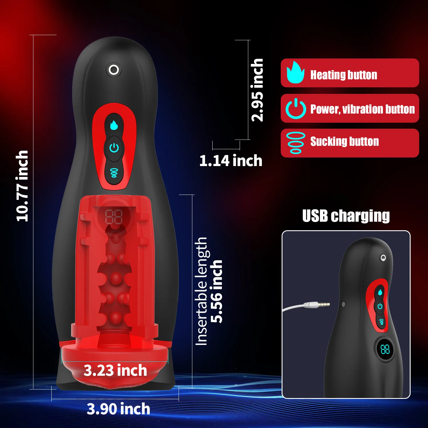 Simulated Channel Automatic Masturbator With Phone Holder