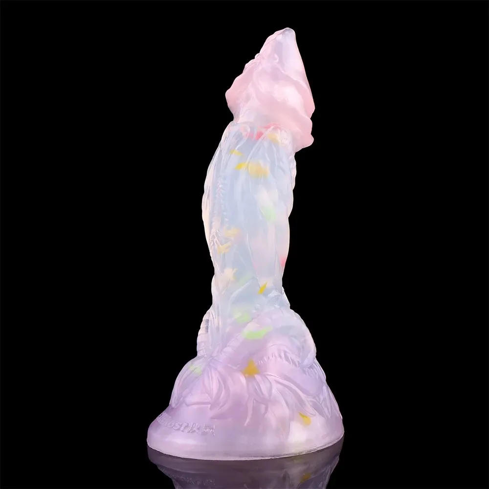 ELKKOST Thick Foreskin Octopus Sucker Base Fantasy Orc Dildo