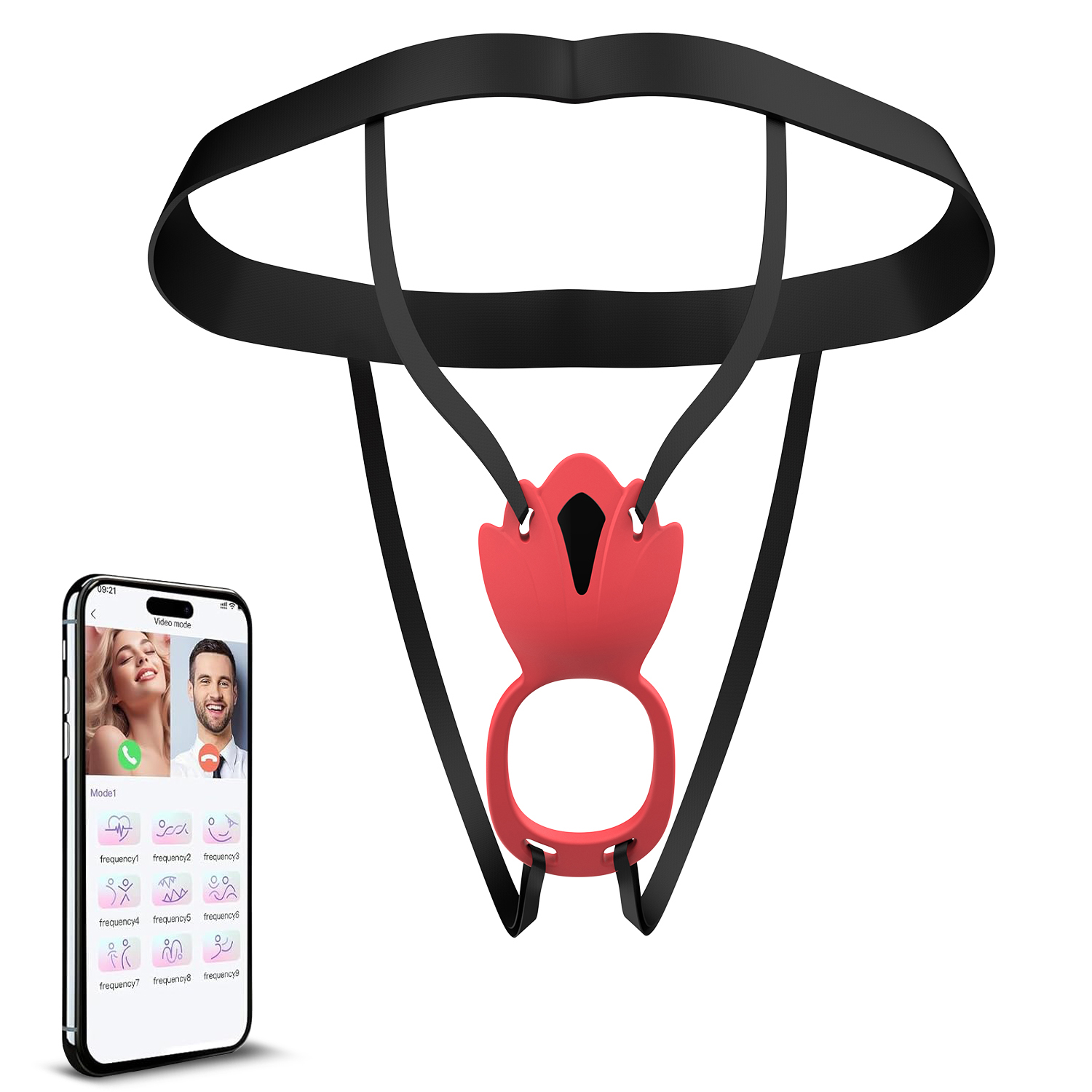 เครื่องนวดหลายฟังก์ชัน สั่น 9 ระดับ กระตุ้นคลิตอริสและช่องคลอด ควบคุมผ่านแอป 5 โหมดการเล่น ดีไซน์สวมใส่|toyshcool-sextoyfunny