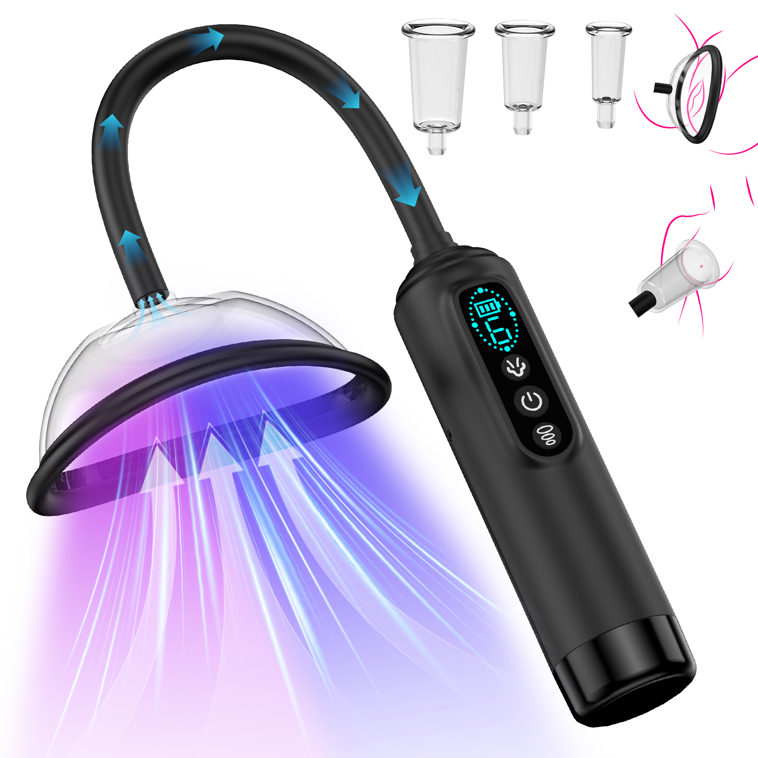 7-Frequency Zonal Control Dual-Head Heating AV Wand Vibrator