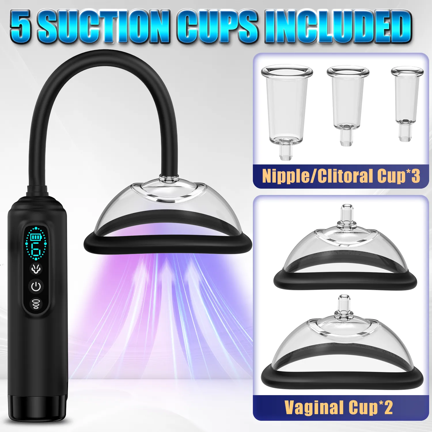 7-Frequency Zonal Control Dual-Head Heating AV Wand Vibrator