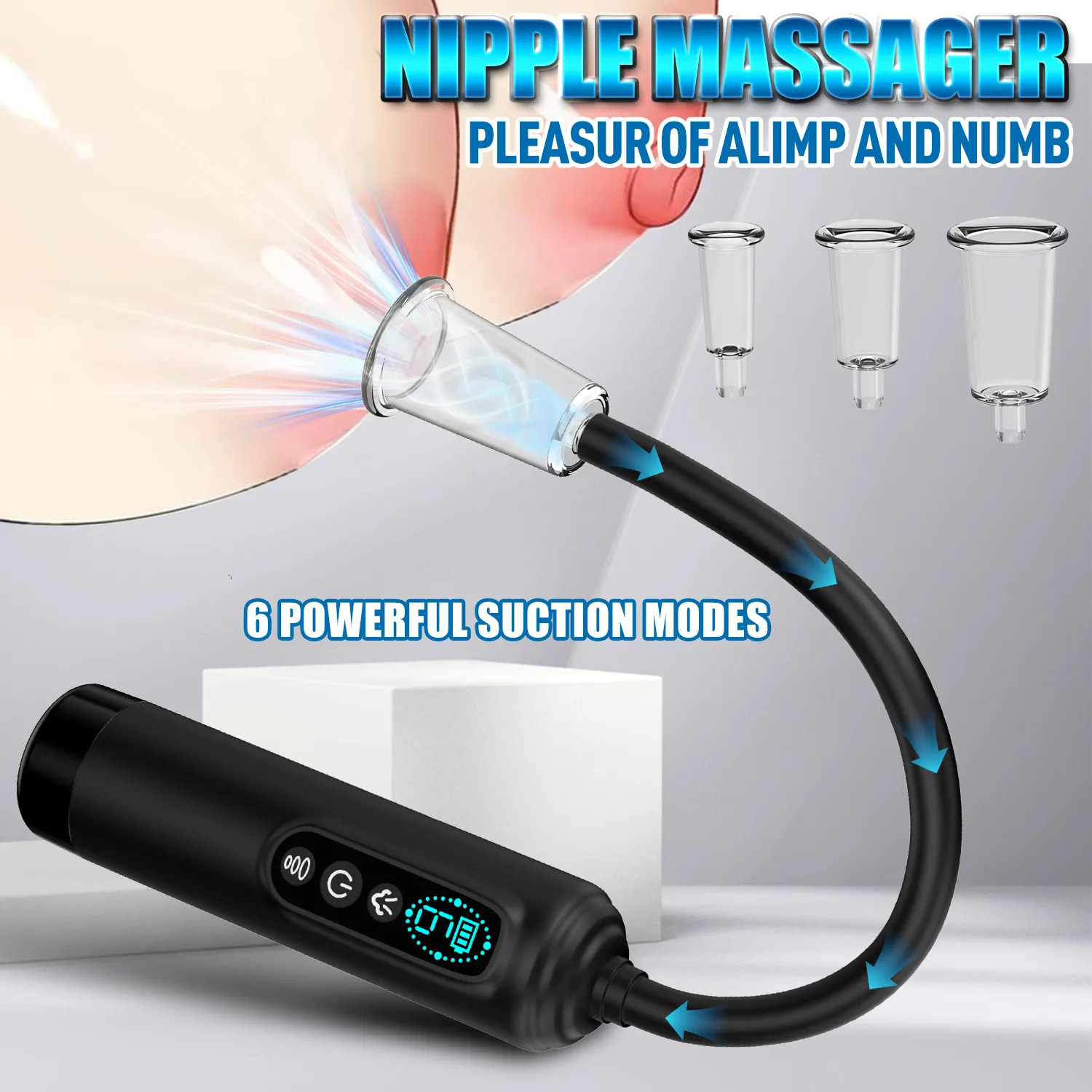 7-Frequency Zonal Control Dual-Head Heating AV Wand Vibrator