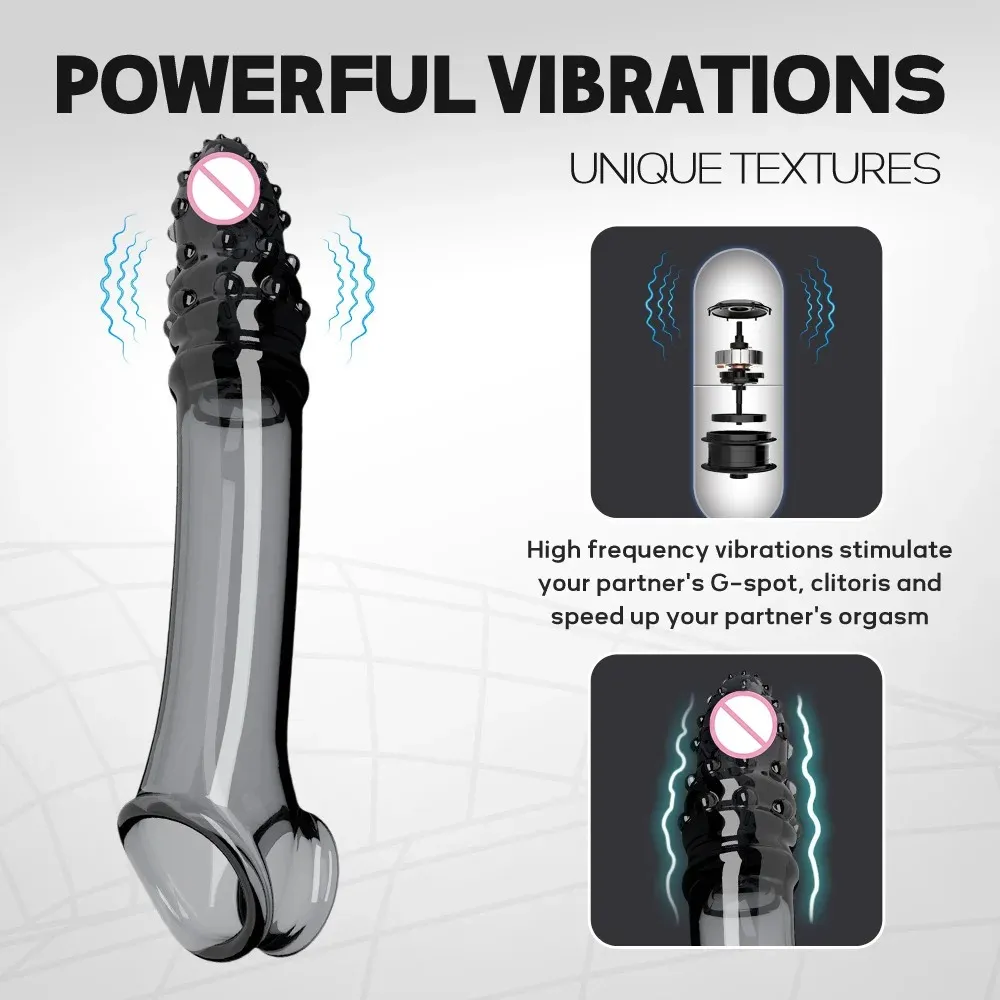 Wolf Fang Vibrating Penis Sleeve 2 Colors Available
