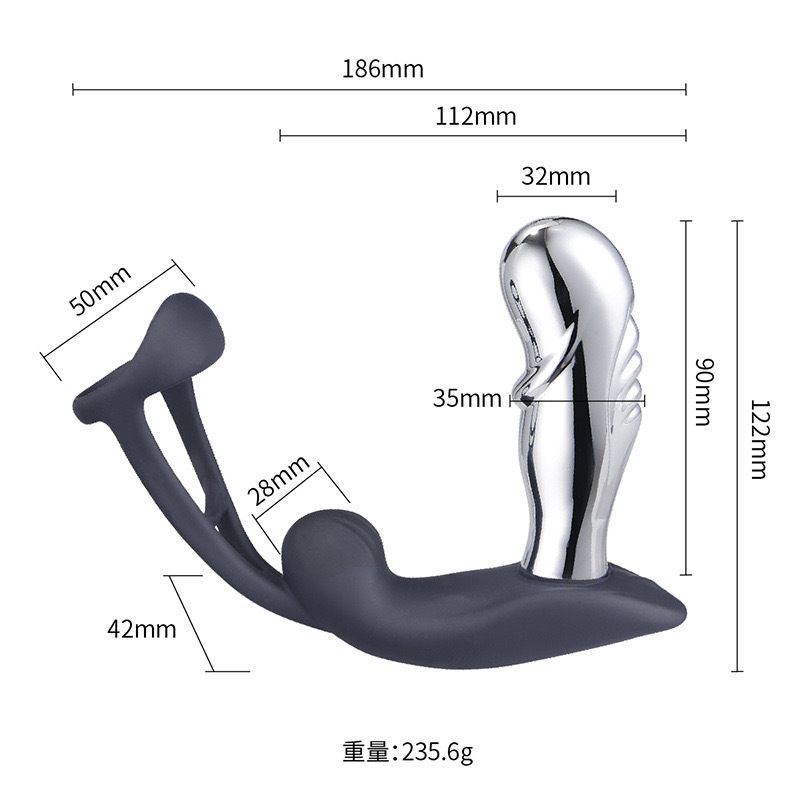 ต่อมลูกหมากเครื่องนวด ระบบช็อตพัลส์ 10 ความถี่กำลังสูง ออกแบบตามหลักสรีรศาสตร์ ใช้งานได้หลายวัตถุประสงค์-sextoyfunny