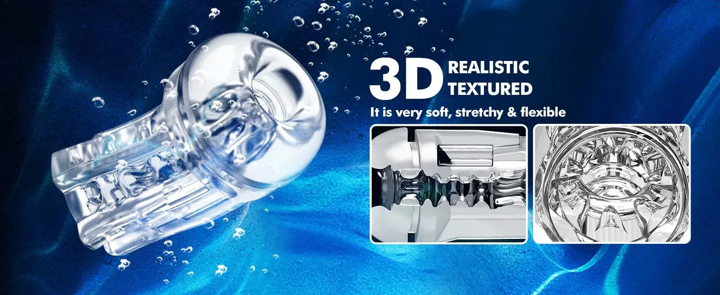 Dual Engines Male Masturbator High-Definition LED Touch Screen