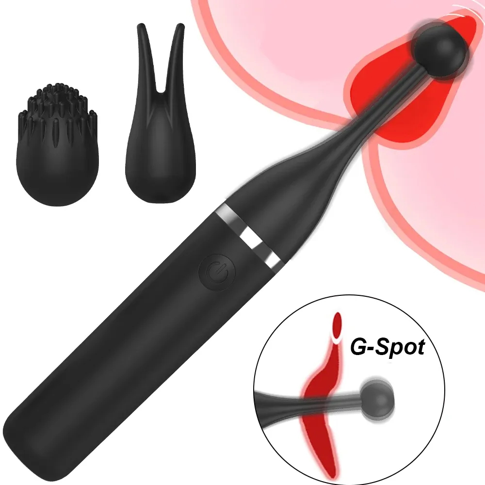 10 Frequencies Vibrator With 2 Different Massage Heads