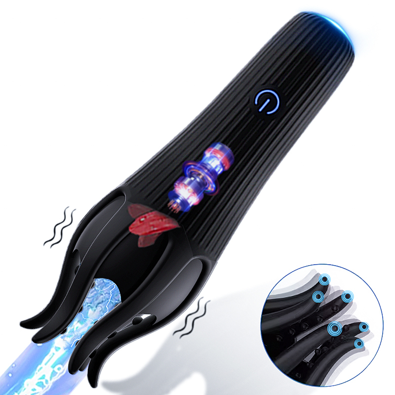 อุปกรณ์ฝึกอวัยวะเพศชาย ระบบสั่นสะเทือน 10 ความถี่+เลียนแบบการเลีย เทคโนโลยีเลียนแบบธรรมชาติ ใช้งานได้ 2 แบบ-sextoyfunny