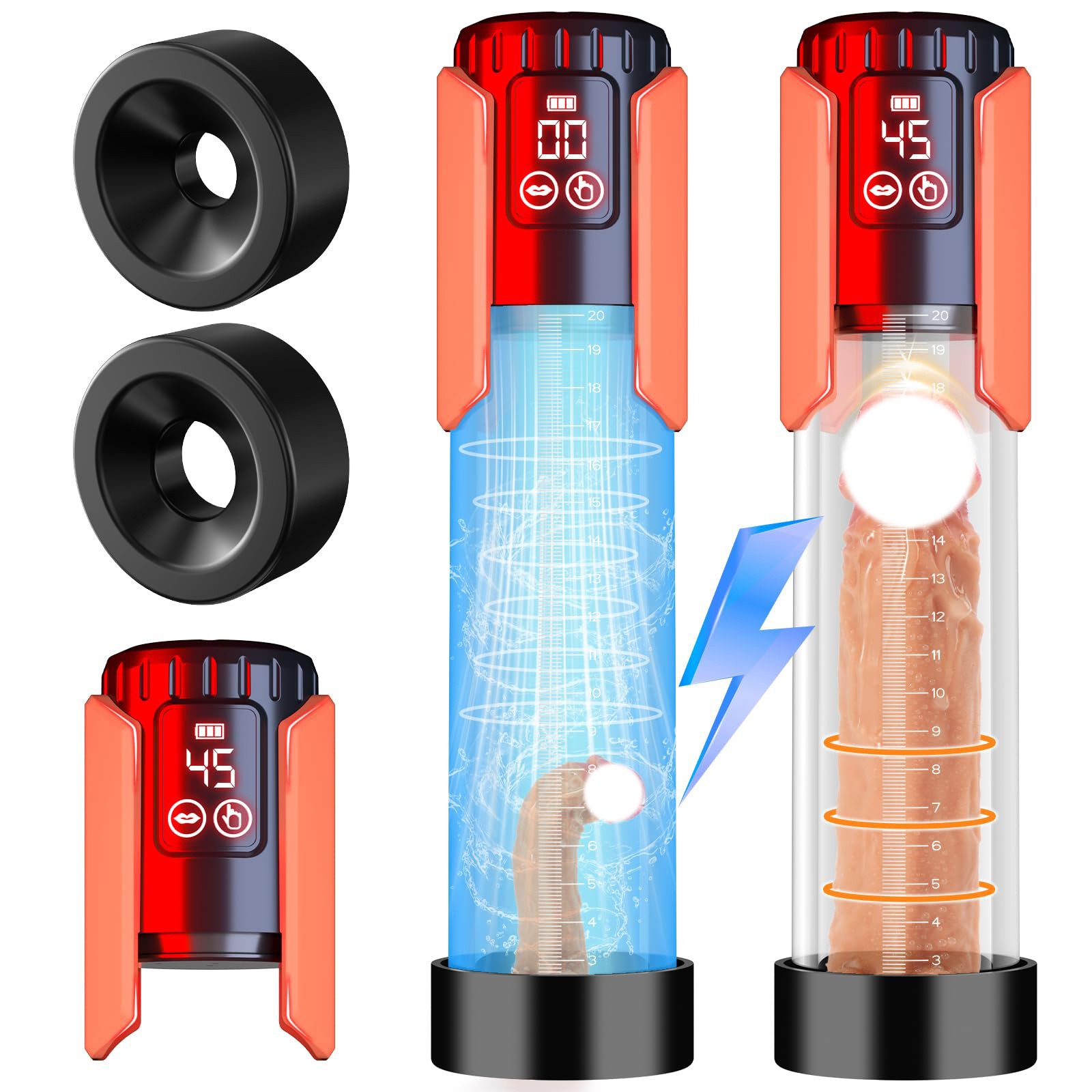 W0508 กระบอกสูญญากาศ มอเตอร์กำลังสูง 5 ระดับสุญญากาศ ช่องทางยาวพิเศษ กันน้ำระดับ IPX5